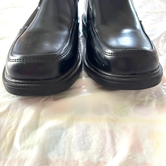 NWOT Nunn Bush Bay-ridge loafer Slip On Shoes black leather Moc Toe SZ 8.5 M main image 8